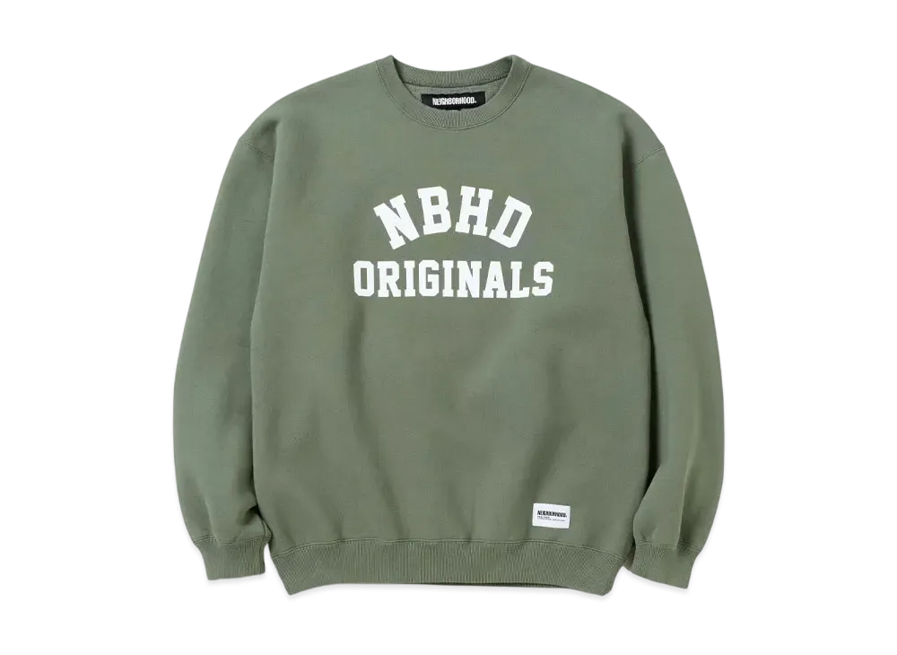 NEIGHBORHOOD Basic Sweat Shirt LS "Olive Drab"