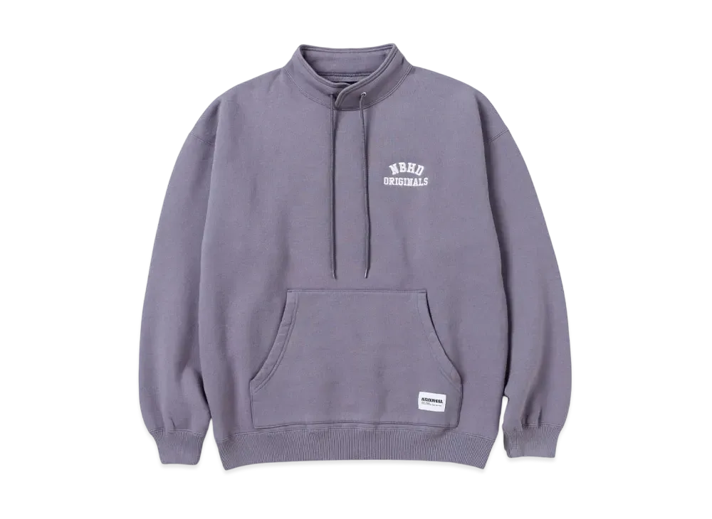 NEIGHBORHOOD Basic Sweat Stand Collar LS "Gray"