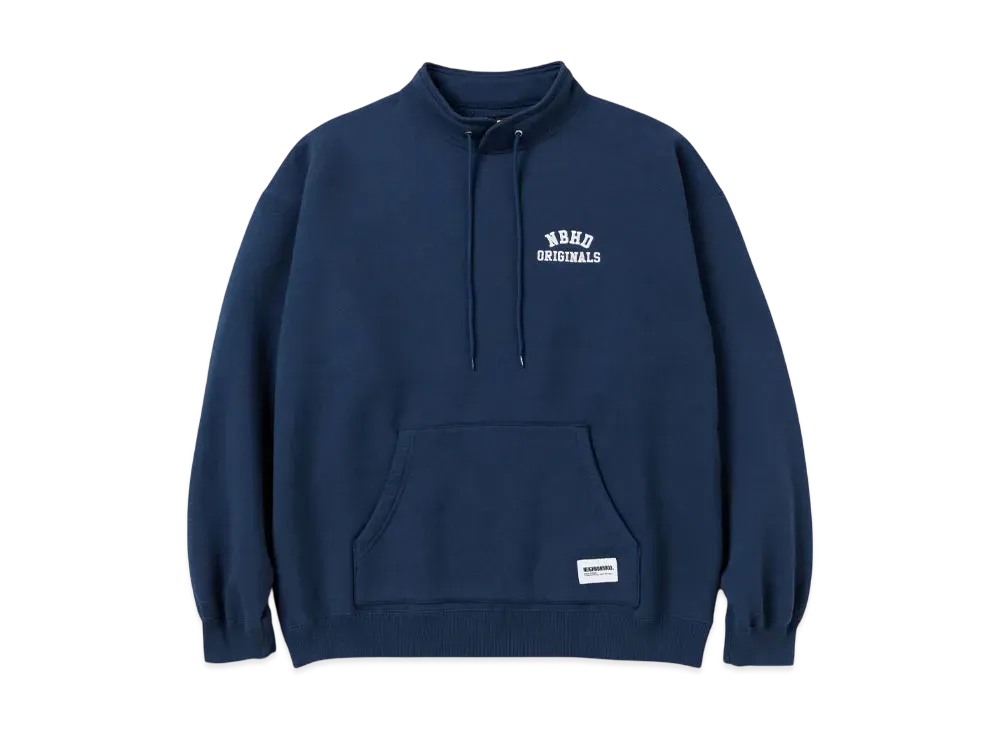 NEIGHBORHOOD Basic Sweat Stand Collar LS 