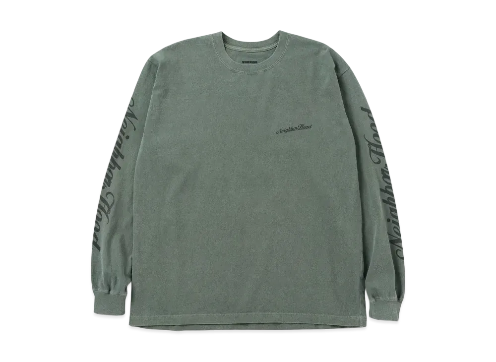 NEIGHBORHOOD NH . Tee LS-12 "Olive Drab"