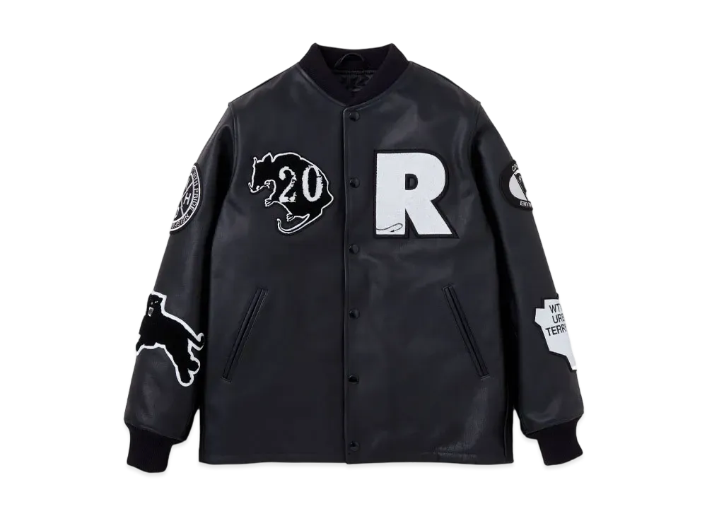 NEIGHBORHOOD x WTAPS x RATS 20th All Leather Jacket "Black"