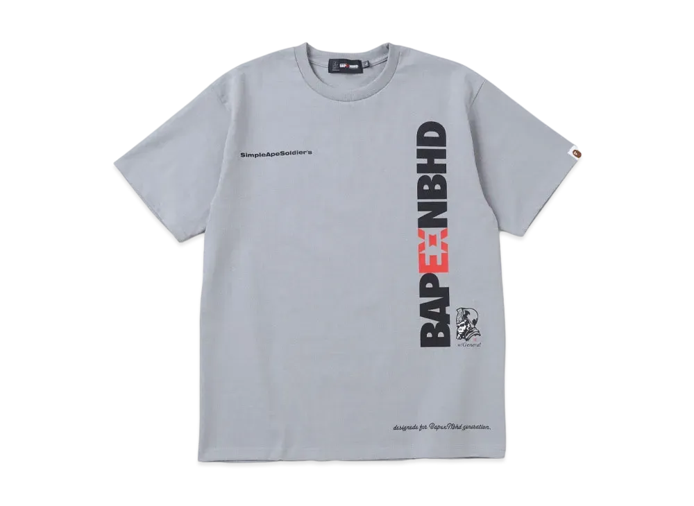 NEIGHBORHOOD x A BATHING APE Tee #1 "Gray"