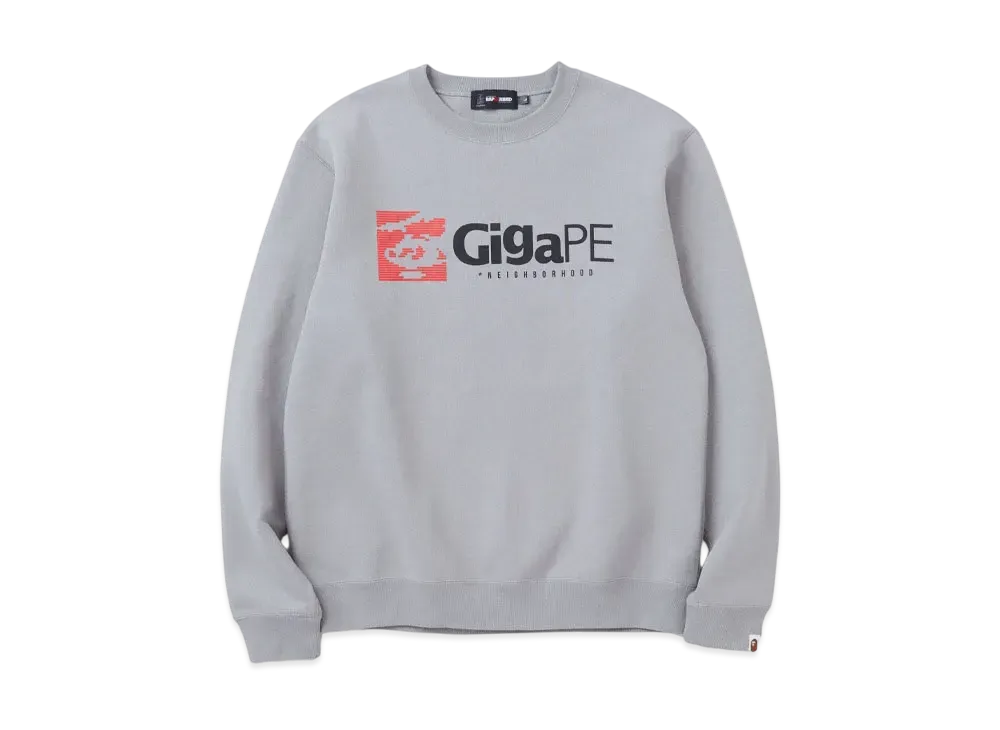 NEIGHBORHOOD x A BATHING APE Gigape Crewneck "Gray"