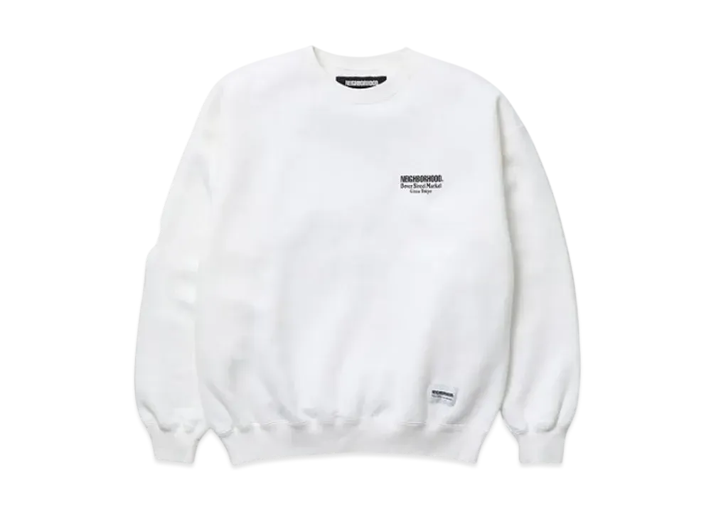 NEIGHBORHOOD x Dover Street Market Ginza Crewneck Sweat "White"