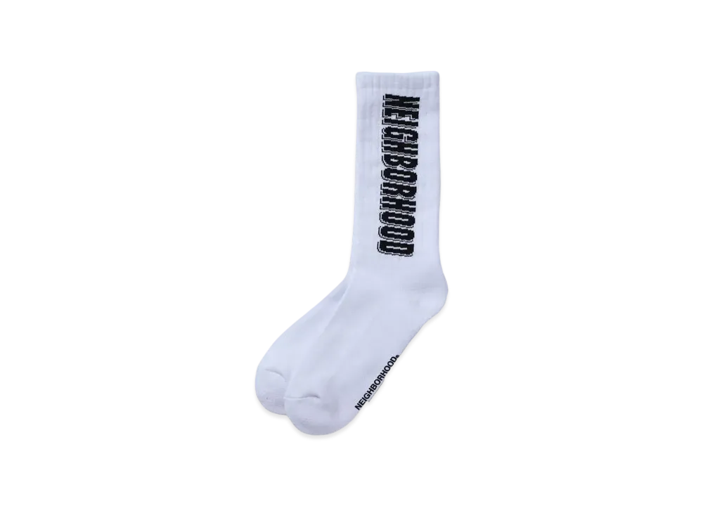 NEIGHBORHOOD Logo Socks "White"