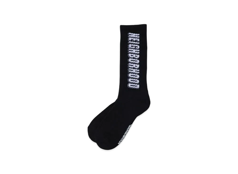 NEIGHBORHOOD Logo Socks "Black"