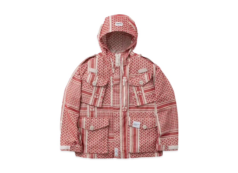 NEIGHBORHOOD JQ Shemagh Smock Jacket "Red"