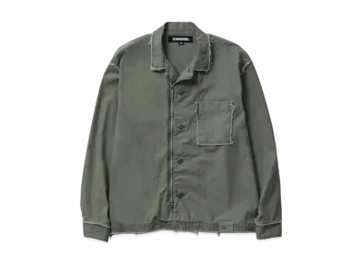 NEIGHBORHOOD Untrimmed Zip Shirt LS "Olive Drab"