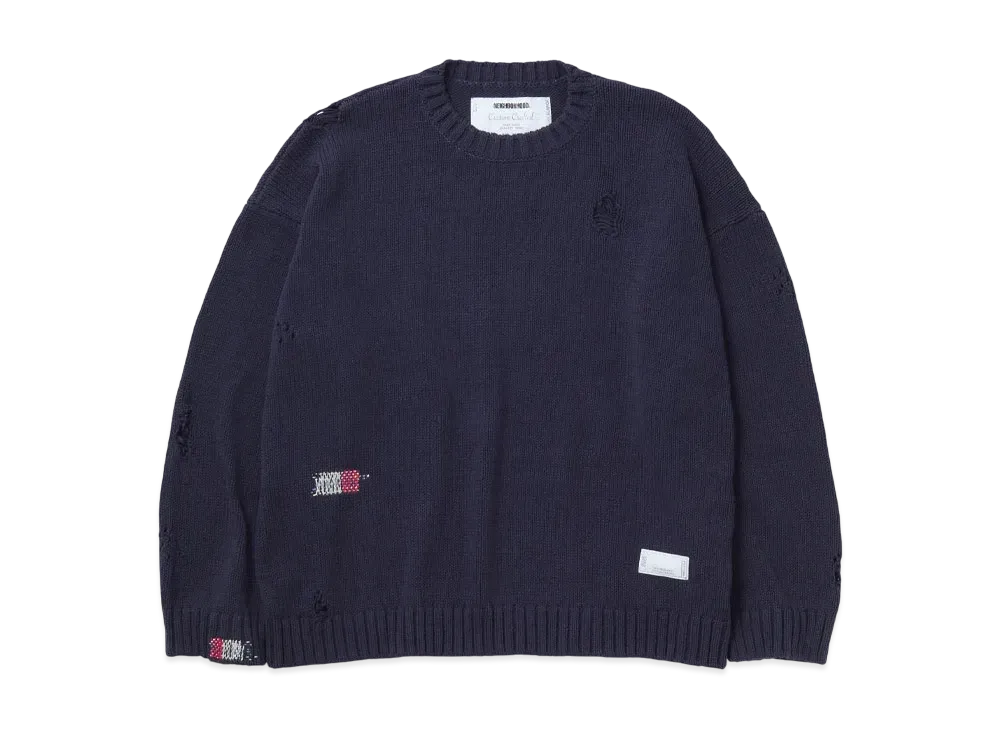 NEIGHBORHOOD Savage Crewneck Sweater "Navy"
