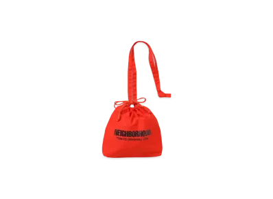 NEIGHBORHOOD Logo Drawstring Shoulder Bag "Orange"