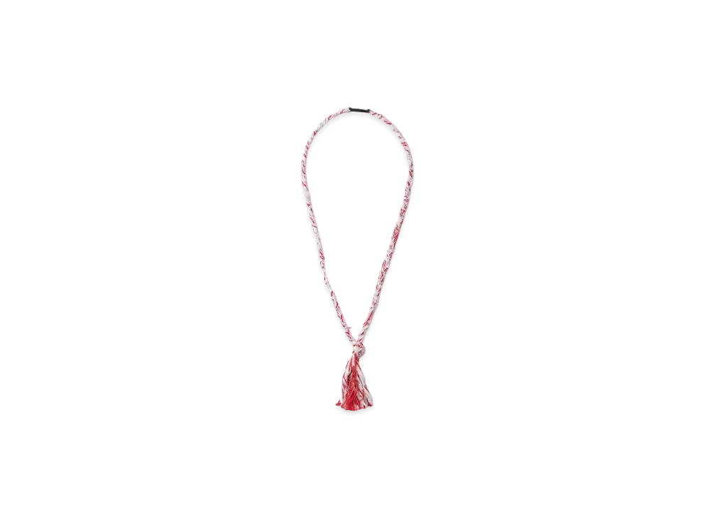 NEIGHBORHOOD JQ Braid Necklace "Red"