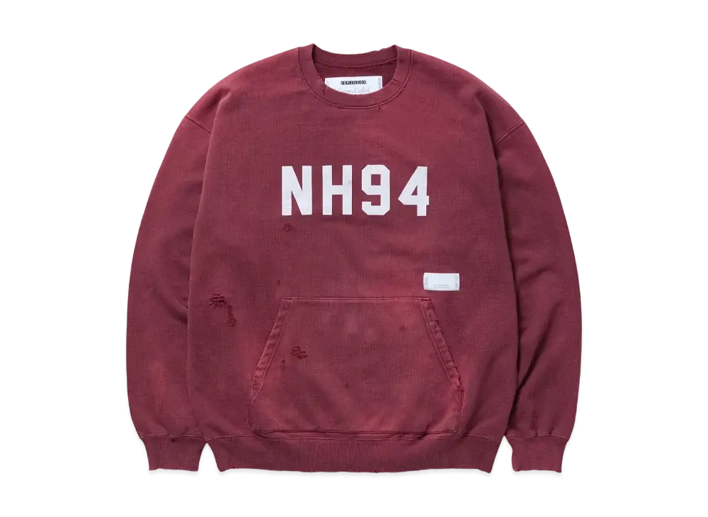 NEIGHBORHOOD Savage Sweat Shirt LS "Burgundy"