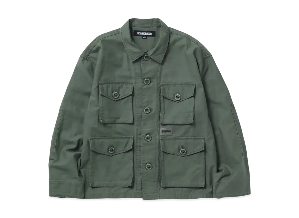 NEIGHBORHOOD BDU Shirt LS "Olive Drab"