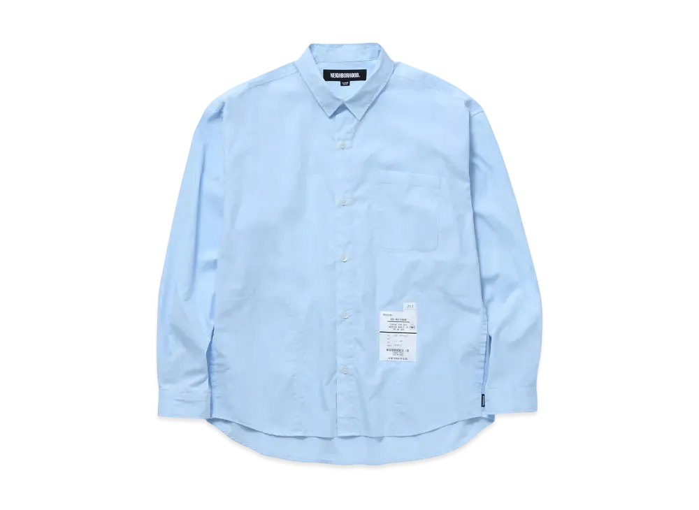 NEIGHBORHOOD Plain Shirt LS "Saxe"