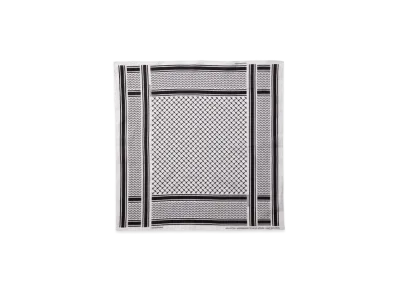 NEIGHBORHOOD Shemagh Pattern Bandana "White/Black"