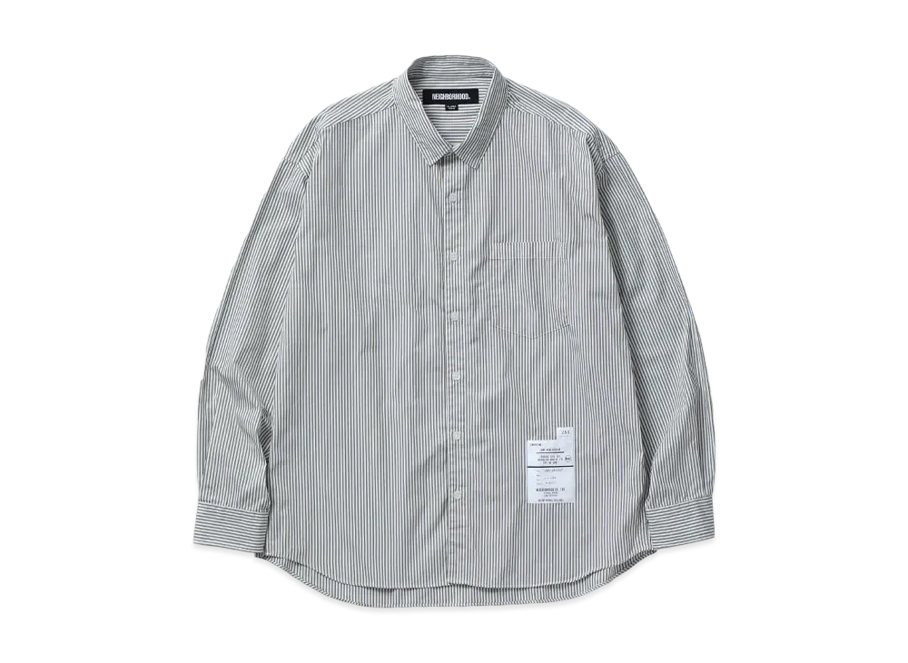 NEIGHBORHOOD Stripe Shirt LS "Khaki"