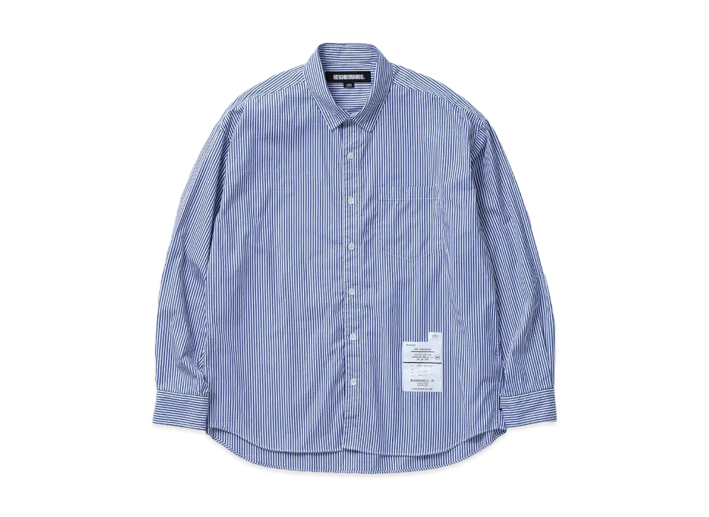 NEIGHBORHOOD Stripe Shirt LS "Blue"