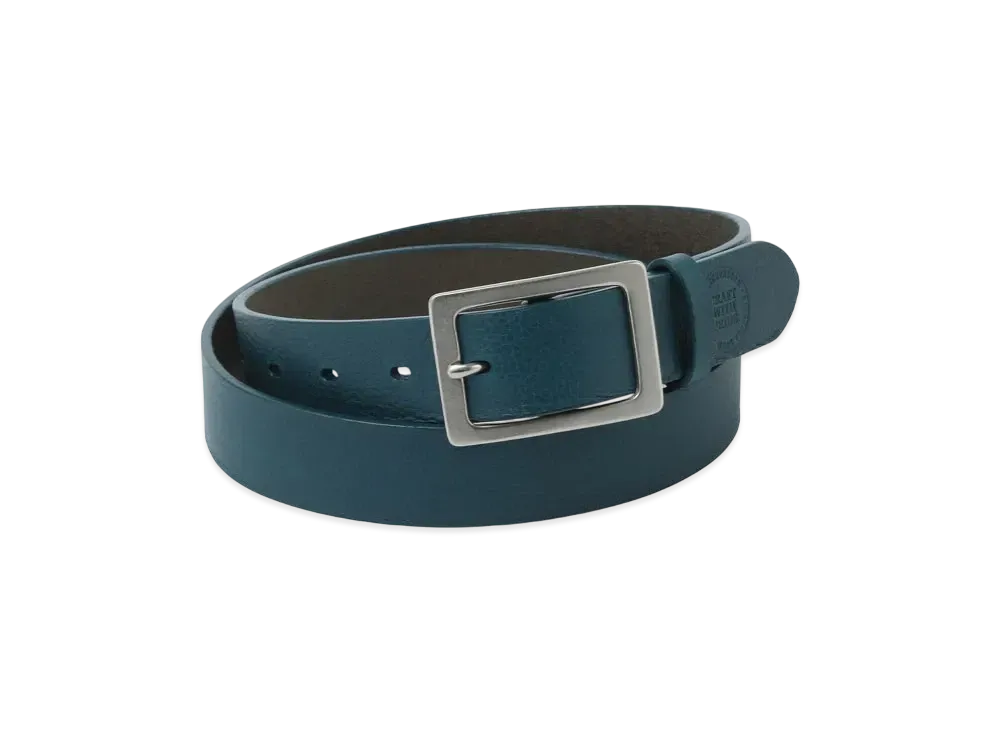 NEIGHBORHOOD Leather Wide Belt "Blue"