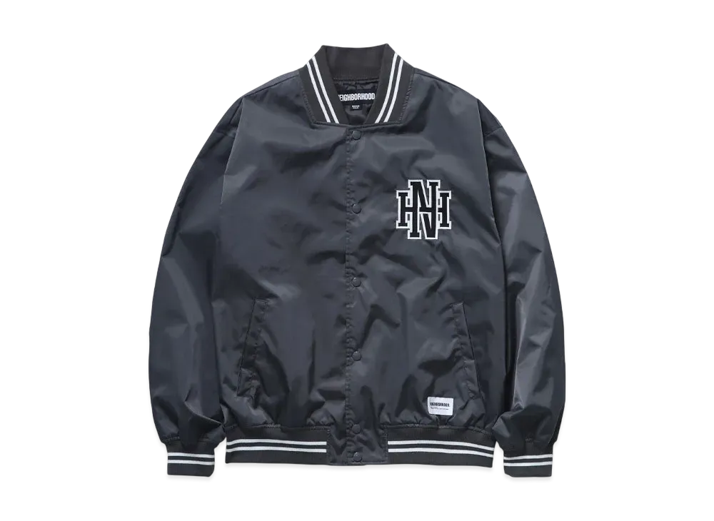 NEIGHBORHOOD Baseball Jacket "Charcoal"