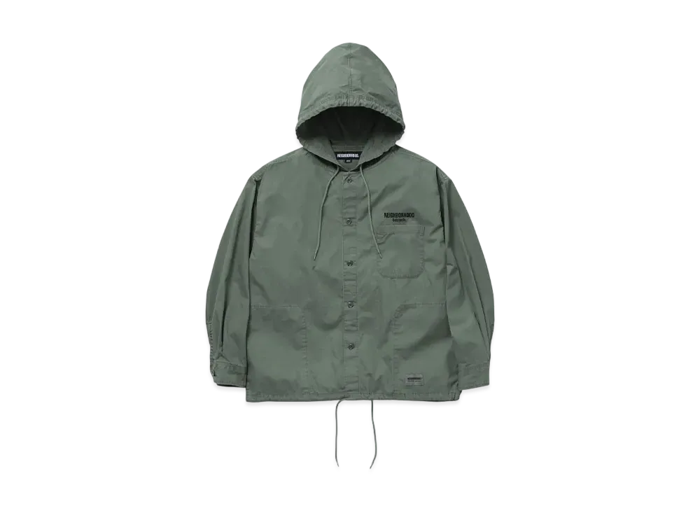NEIGHBORHOOD Hooded Shirt LS "Olive Drab"