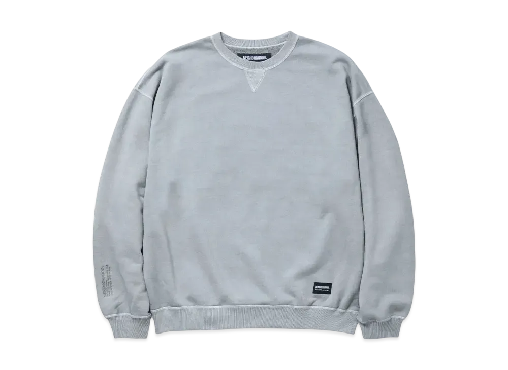 NEIGHBORHOOD Pigment Dyed Sweat Shirt LS "Gray"