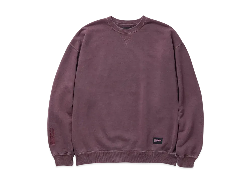 NEIGHBORHOOD Pigment Dyed Sweat Shirt LS "Burgundy"