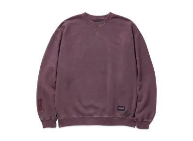 NEIGHBORHOOD Pigment Dyed Sweat Shirt LS "Burgundy"