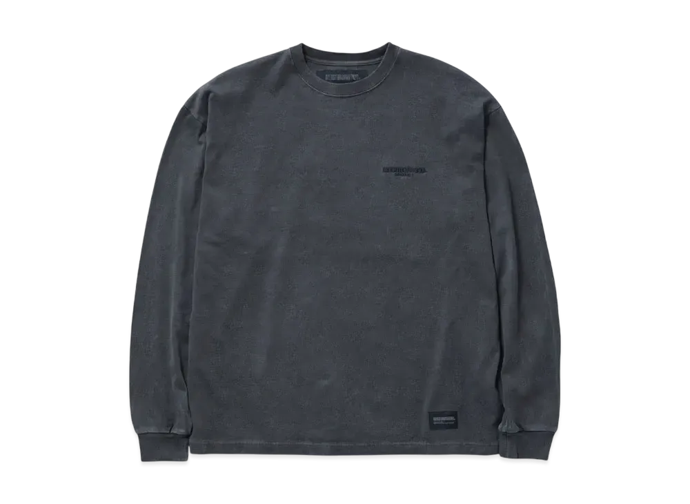 NEIGHBORHOOD Pigment Dyed Crewneck LS "Black"