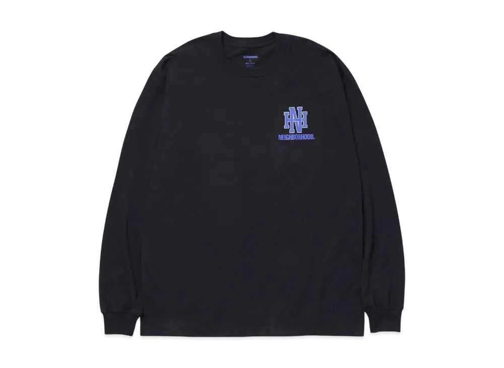 NEIGHBORHOOD NH . Tee LS-8 "Black/Blue"