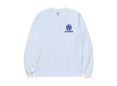NEIGHBORHOOD NH . Tee LS-8 "White/Blue"