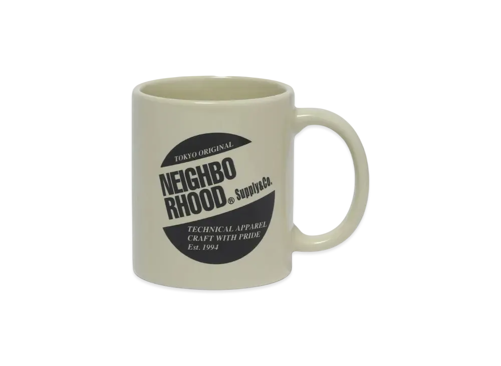 NEIGHBORHOOD Logo Mug Cup "Beige"