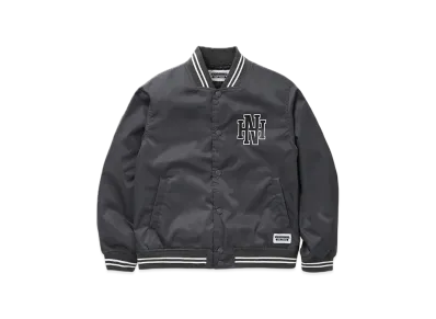 NEIGHBORHOOD OT . Baseball Jacket "Charcoal"