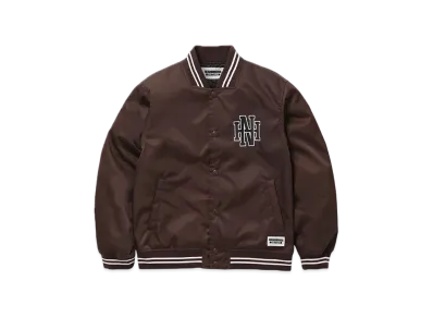 NEIGHBORHOOD OT . Baseball Jacket "Brown"