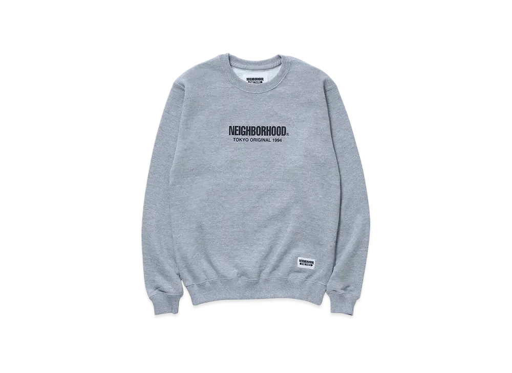NEIGHBORHOOD OT . Sweat Shirt LS "Gray"