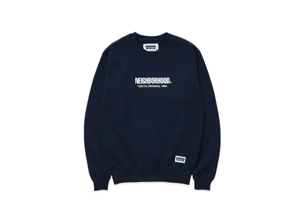 NEIGHBORHOOD OT . Sweat Shirt LS "Navy"