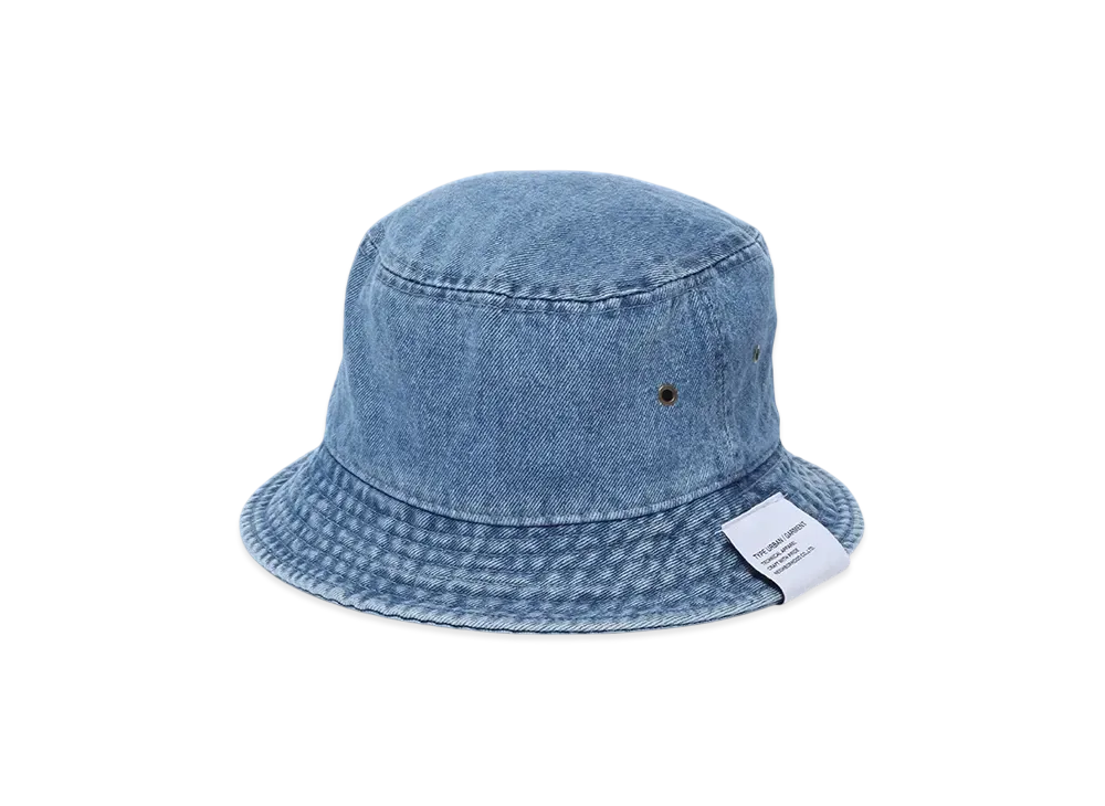 NEIGHBORHOOD OT . Denim Bucket Hat "Light Indigo"