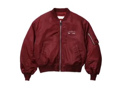 LUKER by NEIGHBORHOOD x Keisuke Baba feat. Jamie Morgan MA-1 Flight Jacket "Burgundy"