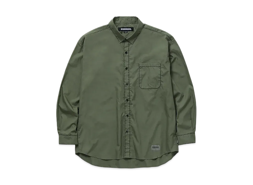 NEIGHBORHOOD Hand Stitching Shirt LS "Olive Drab"