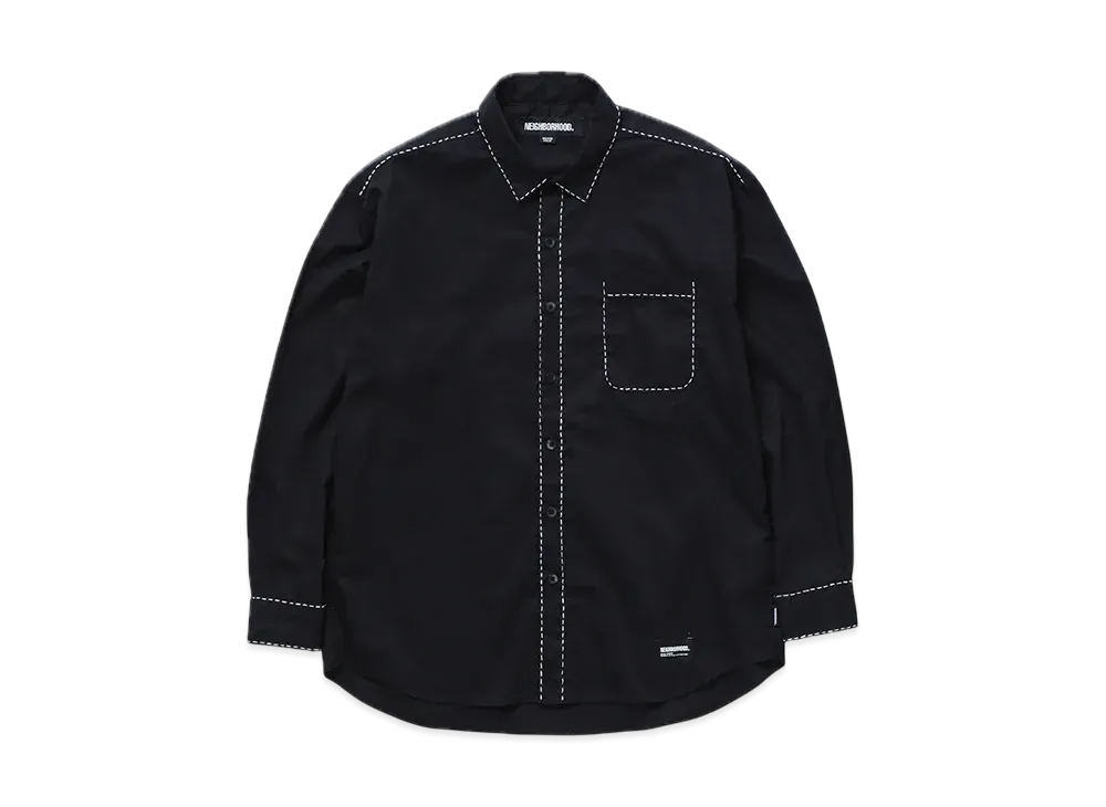 NEIGHBORHOOD Hand Stitching Shirt LS "Black"