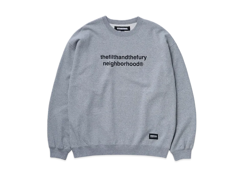 NEIGHBORHOOD Solid Sweat Shirt LS "Gray"