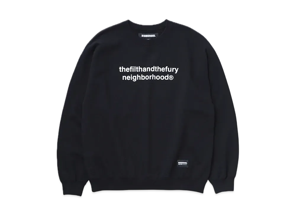 NEIGHBORHOOD Solid Sweat Shirt LS "Black"