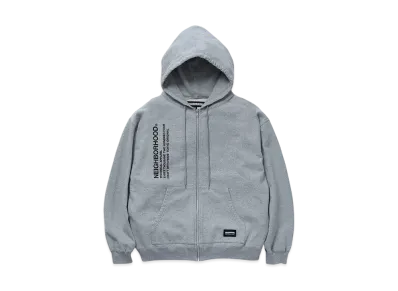 NEIGHBORHOOD Solid Sweat Zip Hoodie LS "Gray"