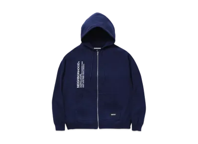 NEIGHBORHOOD Solid Sweat Zip Hoodie LS "Navy"