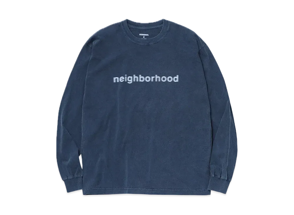 NEIGHBORHOOD NH . Tee LS-3 "Navy"