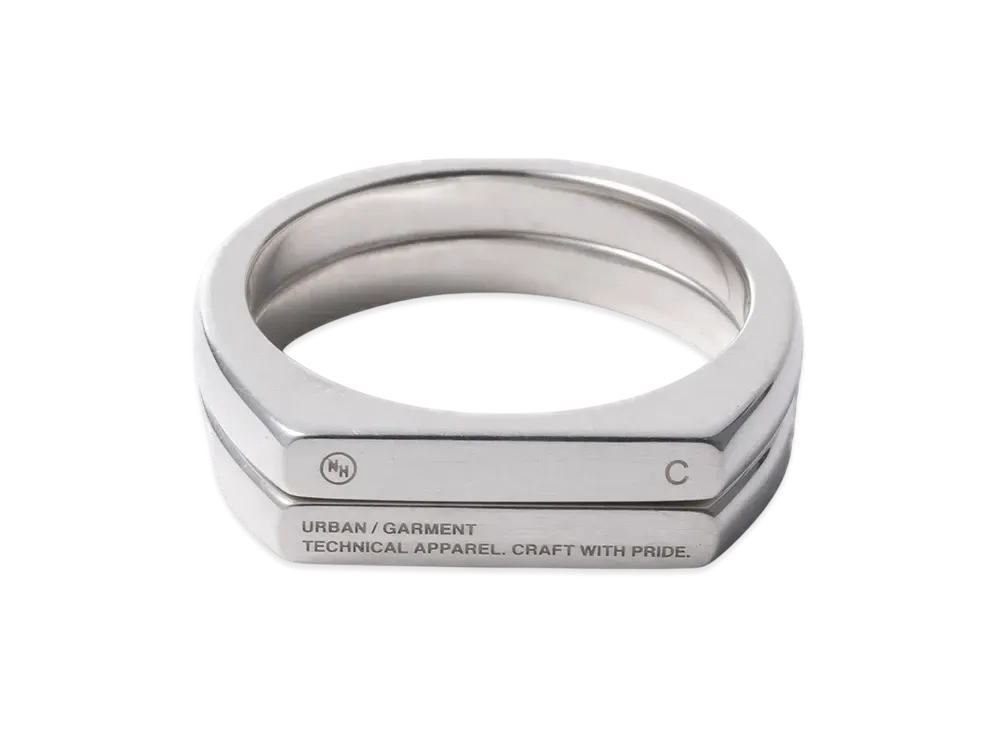 NEIGHBORHOOD Silver Twin Ring "Silver"