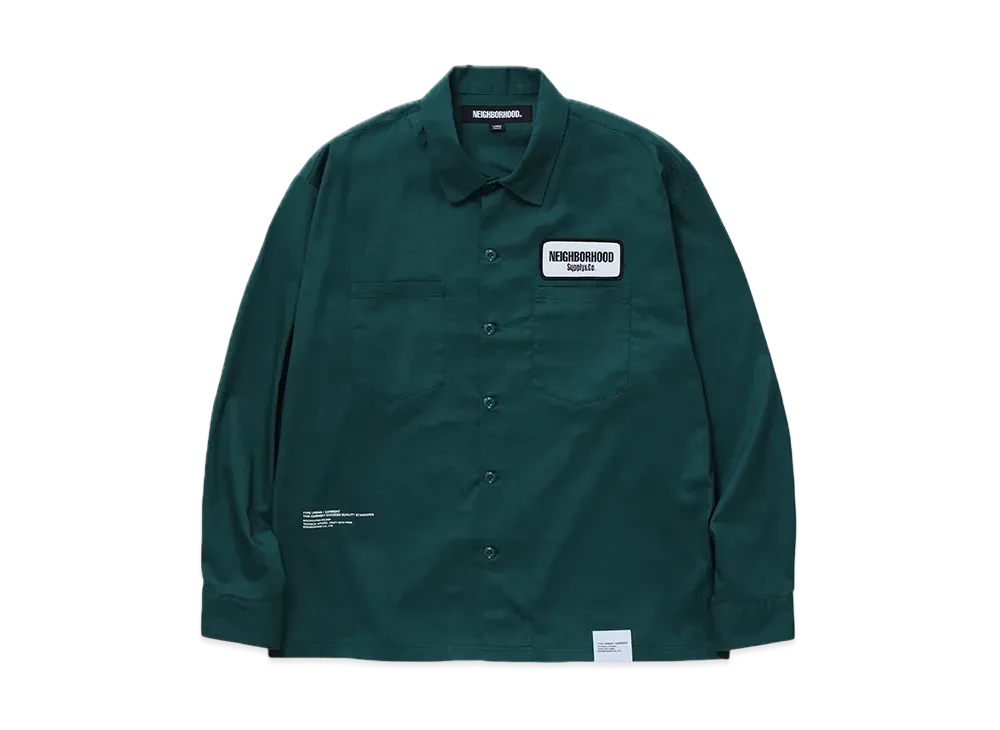 NEIGHBORHOOD Classic Work Shirt LS-2 "Green"