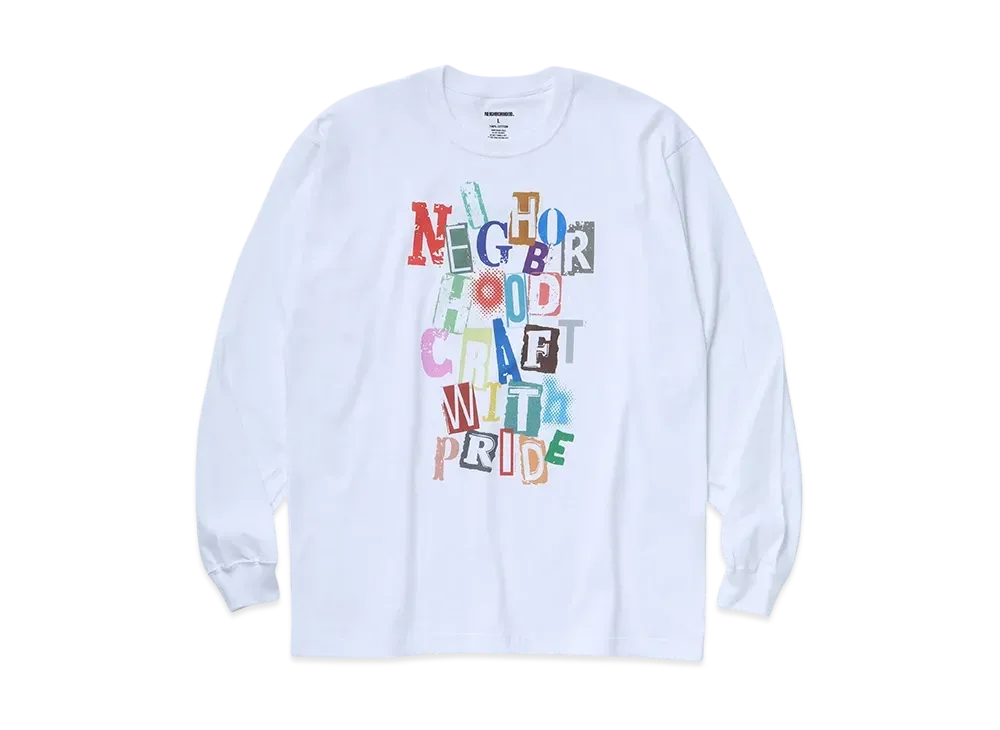 NEIGHBORHOOD NH . Tee LS-11 "White"
