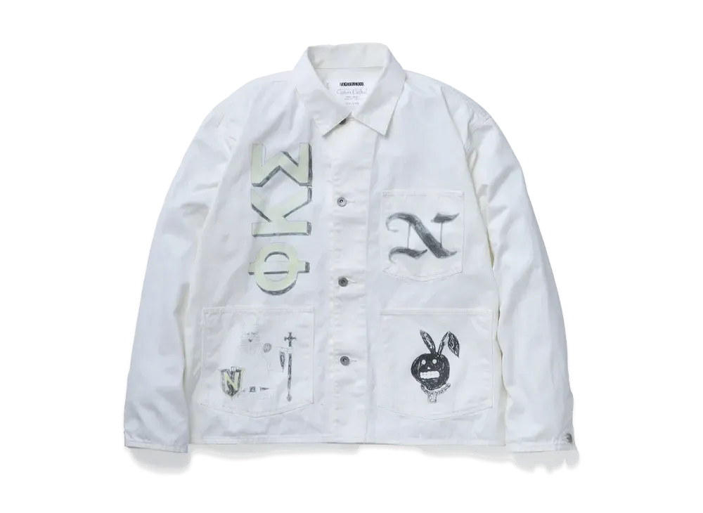 NEIGHBORHOOD Memorial Coverall Jacket "White"
