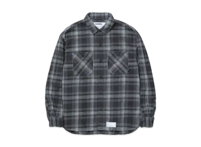 NEIGHBORHOOD Savage Tartan Check Shirt LS "Gray/Saxe"