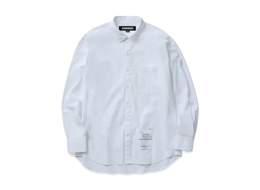 NEIGHBORHOOD Trad Shirt LS "White"